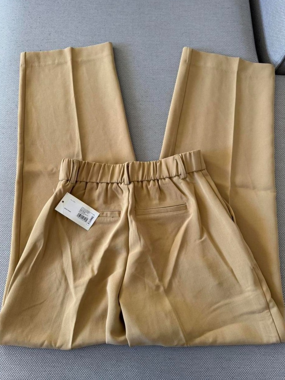 High Rise Tan Trousers - Picture 5 of 8
